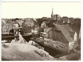 1870 Hafen am Rosengarten der Stadt Wilster