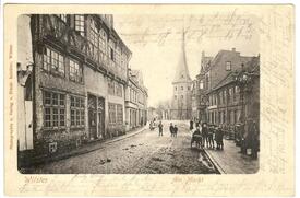1902 Marktstraße (spätere Op de Göten), Altes Rathaus, Kirche St. Bartholomäus zu Wilster