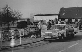 1981 Polizei in Diekdorf bei Wilster - Einsatz bei Demonstration gegen AKW Brokdorf