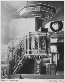 1925 Kanzel in der Kirche St. Nicolai zu Beidenfleth in der Wilstermarsch