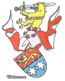 Wappen der Familie Wichmann aus der Wilstermarsch