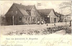 1905 Bahnhofshotel St. Margarethen in Flethsee, Gemeinde Landscheide in der Wilstermarsch