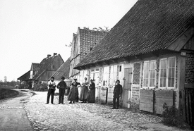 1870 Straße Lange Reihe in Wilster
