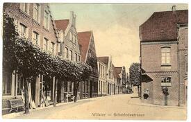 1907 Schmiedestraße und Neumarkt in der Stadt Wilster