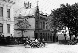 ca. 1913 Gebäude der Post in der früheren Bahnhof Straße - der späteren Tagg-Straße in Wilster