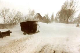 15. Februar 1979 Mächtige Schneeverwehungen in Brokdorf