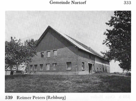 1978 Gehöft Rehburg bei Poßfeld in der Gemeinde Nortorf in der Wilstermarsch