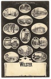 1905 Mehrbildkarte mit 14 Miniaturen aus Wilster