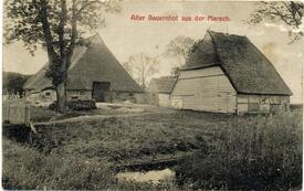 1907 Bauernhof in Kuskoppermoor in der Gemeinde Nortorf in der Wilstermarsch