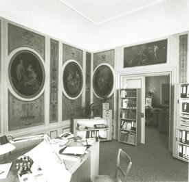 1989 ehemaliges Herrenzimmer im Erdgeschoss im Palais Doos - Neues Rathaus der Stadt Wilster