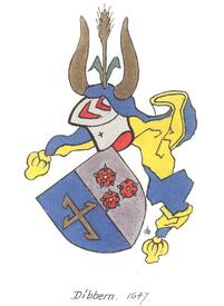 Wappen der Familie Dibbern aus der Wilstermarsch