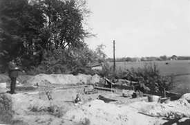 1937 Abbruch des ehemaligen Krankenhaus für die Beschäftigten beim Bau des Kaiser-Wilhelm Kanal