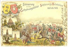 09. April 1848 Heldenkampf des aus Studenten und Turnern bestehenden schleswig-holsteinischen Freiwilligen-Corps gegen dänische Übermacht