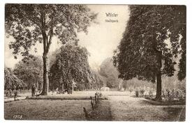 1908 Stadtpark (vormaliger Friedhof) in der Stadt Wilster