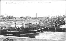 1907 -1914 Verbreiterung des Nord- Ostsee Kanal bei Brunsbüttel
