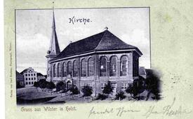 1900 Kirche St. Bartholomäus, Marktplatz in Wilster
