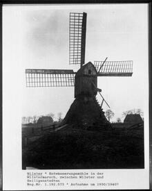 1932 Schöpfmühle in der Wilstermarsch im Raum Honigfleth