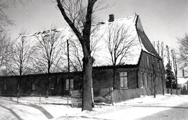 1940 Bauernhof Dibbern in Honigfleth, Gemeinde Stördorf,  im Winter