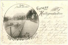 1900 Klappbrücke über die Stör in Heiligenstedten