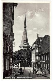 1914 Marktstraße - die spätere Op de Göten in der Stadt Wilster