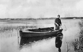 1920 Reusen-Fischer auf dem Kudensee