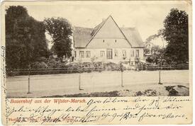 1904 Husmannshus (Hof von Walter Rademann) in der Stadt Wilster an der Straße nach Diekdorf