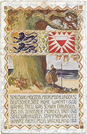 1920 Wehrschatzkarte des Nordmarkverein e.V. - Deutscher Verein für das nördliche Schleswig