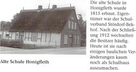 Alte Schule Honigfleth in der Gemeinde Stördorf