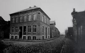 1878 Burger Straße - Einmündung der Bahnhofstraße (heutigen Tagg-Straße) in Wilster