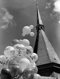 1955 Turmhelm der Kirche St. Bartholomäus zu Wilster