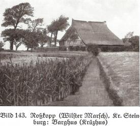 1938 Bauernhaus - Barghuus in Roßkopp Wewelsfleth in der Wilstermarsch