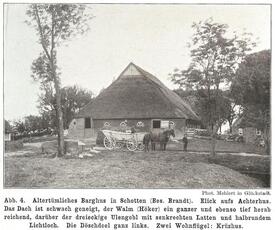 1913 Barghus (Wirtschaftsteil) in Schotten Gemeinde Nortorf in der Wilstermarsch