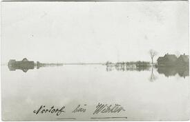 1922 Überschwemmung der Wilstermarsch in Nortorf bei Wilster