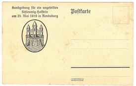 1919 Kundgebung Schleswig-Holstein - up ewich ungedeelt