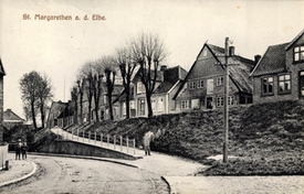 1908 St. Margarethen - Dorfstraße und Deichhäuser