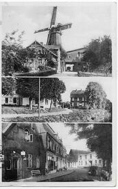 1943 Wewelsfleth - Windmühle, Am alten Hafen, Dorfstraße