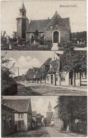 1920 Wewelsfleth - Trinitatis Kirche, Deichreihe, Am Kirchhof