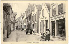 1914 Wilster, obere Deichstraße Blick Richtung Markt