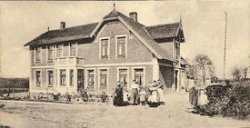 1915 Geschäftshaus Bäckerei und Kolonialwaren Handlung von Reinhold Heinrich in Taterpfahl/Taterphal