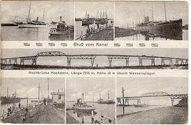 1926 Kaiser-Wilhelm-Kanal / Nord- Ostsee Kanal und Hochbrücke Hochdonn