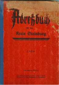 1926 - Adressbuch für den Kreis Steinburg