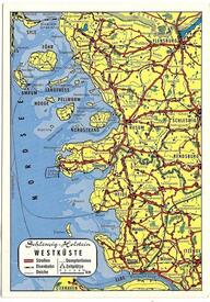Wilster, die Elbe und die Westküste Schleswig-Holsteins auf einer Ansichtskarte