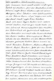 1955 Bericht des Schülers Bernd Wohlers über die Weihnachtsaktion an der Mittelschule Wilster