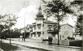 1914 Hof des Remonten Händlers Heinrich Auhage an der Burger Straße in Wilster