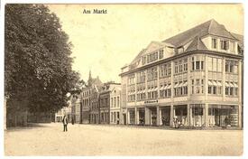 1915 Südseite Marktplatz in der Stadt Wilster
