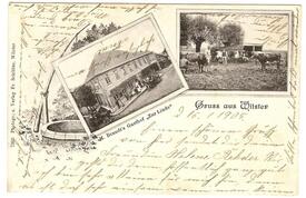 1899 Gasthof Zur Linde am Kohlmarkt in der Stadt Wilster