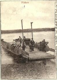 1903 Wewelsfleth - Seil-Fähre über die Stör