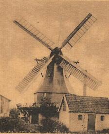 1918 Windmühle in Kleve am Rande der Wilstermarsch