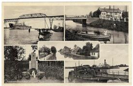 1940 Kudensee - Kanal, Fähre, Gasthaus, Denkmal