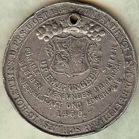 1864 Medaille aus Anlass der Loslösung Schleswig-Holsteins von Dänemark